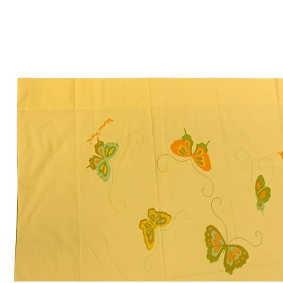 NWOT Vintage 70’s Hanae Mori “Volante” By Martex Full Flat Sheet - Picture 5 of 14